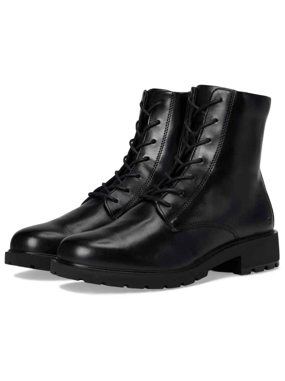 NWOB ECCO Metropole Vienna Lace Leather Boots Black EU 36 US 5-5.5